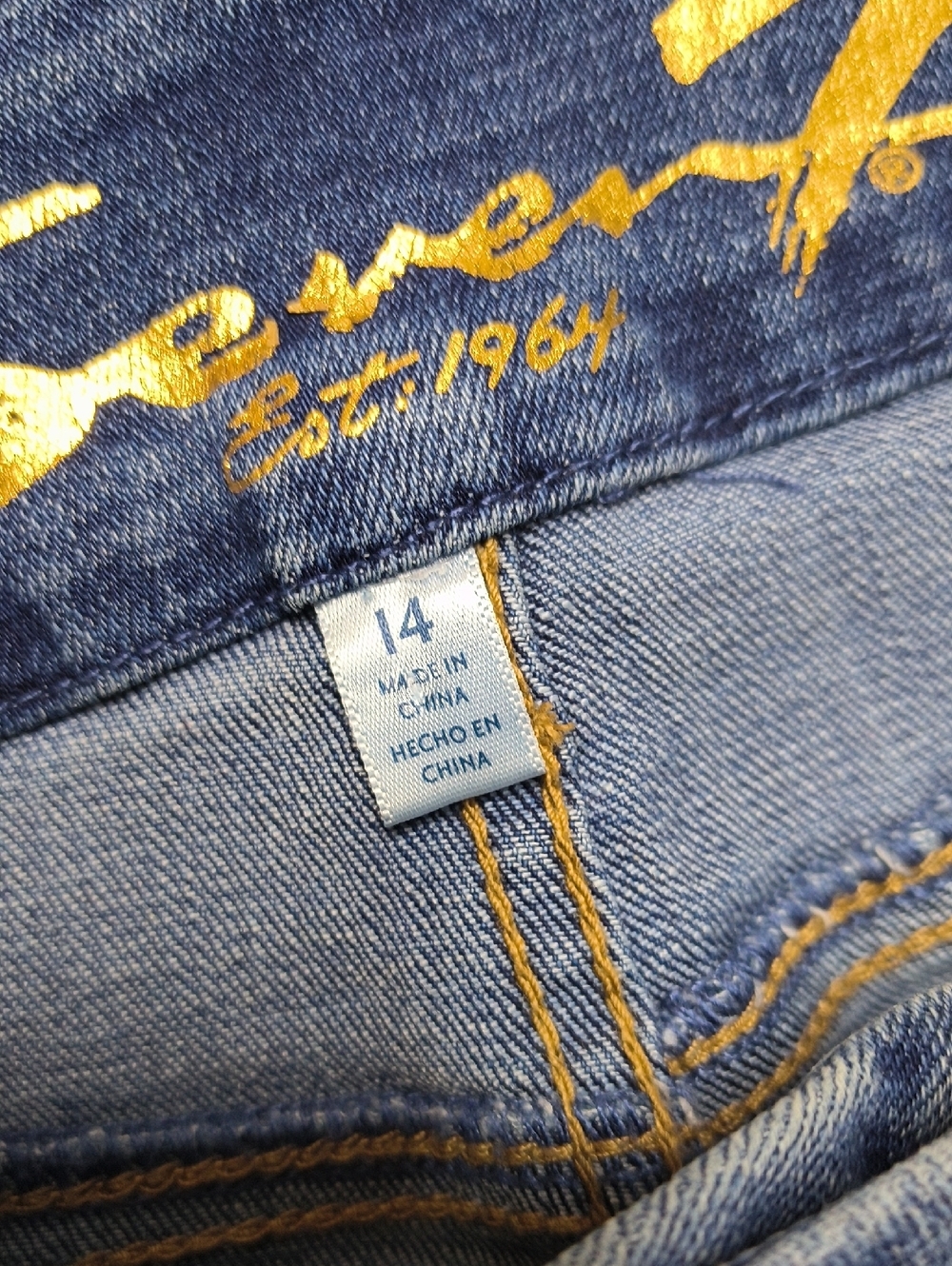 S1159 High Rise Skinny w/29.5" Inseam👖Seven7 Tummy Less Women's Size 14 Jeans - Picture 7 of 8